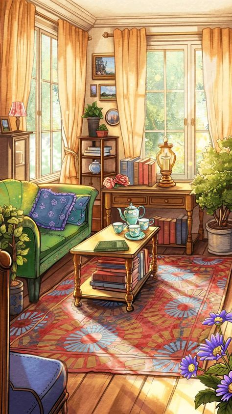 Simple Life Illustration, Cozy Painting, Comfort Art, Frida Art, Dreamy Art, Anime Scenery Wallpaper, Tag Your Friends, Whimsical Art, Scenery Wallpaper