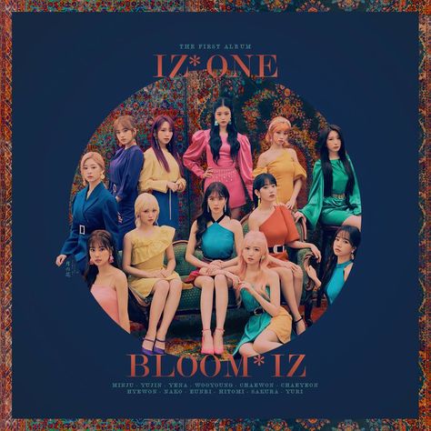 IZ*ONE / BLOOM*IZ by TsukinoFleur on DeviantArt Iz One Fiesta, Love Yourself Album, Bloom Iz, Iz One Minju, Music Labels, Album Cover Design, Cd Cover, Latest Albums, Character Description