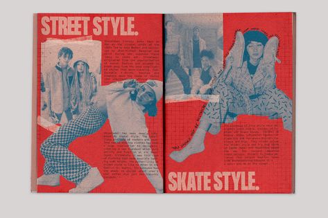 Skate Fashion History - Zine | Behance :: Behance Typography Design Magazine, Fashion Zine Design, Vintage Zine Design, Zine Layout Design, Fashion Publication, Zine Layout, Magazine Website Design, Skate Fashion, Book Editorial Design