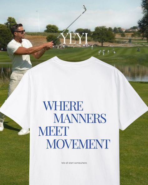 Celebrate the journey, on and off the court, with the YeYi "Where Manners Meet Movement" tee SHOPYEYI.COM  #golfwear #tenniswear #pickleballislife #athleisurestyle #athleisurewear golf tennis pickleball aesthetic fashion style graphic tees design tshirt Pickleball Aesthetic, Graphic Tees Design, Tennis Wear, Tees Design, Golf Wear, Design Tshirt, Graphic Tee Design, Athleisure Fashion, Athleisure Wear