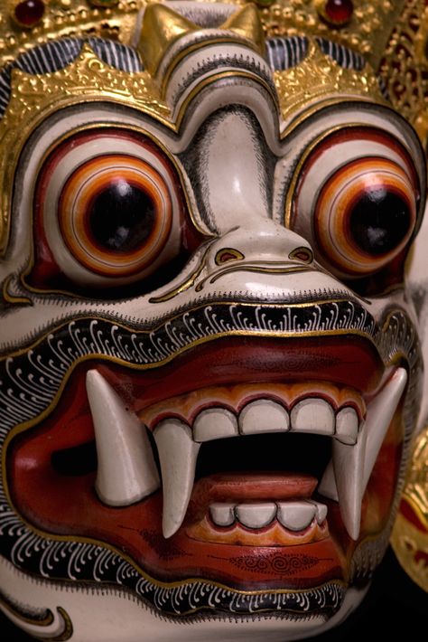 Tibetan Mask, Indonesian Mask, Ritual Mask, Balinese Tattoo, Demon Mask, Ladakh India, Cambodian Art, Front Door Design Wood, Leh Ladakh