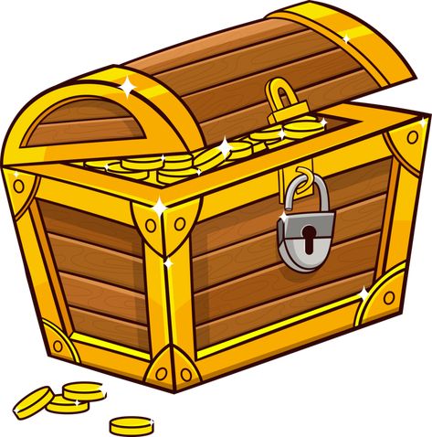 Treasure Box Illustration, Treasure Chest Clipart, Logo Banners, Treasure Chest, Heart With Arrow, Treasure Boxes, Background Banner, Marketing Design, Custom Illustration