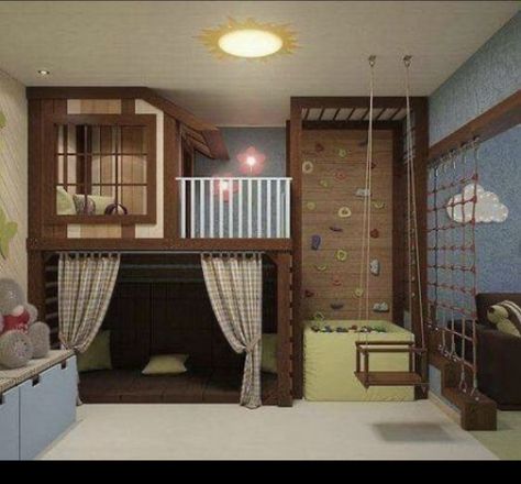 Bedroom Design Diy, Diy Playroom, Cool Kids Rooms, Cool Kids Bedrooms, Kids Basement, Playroom Design, Ulsan, Boys Bedrooms, Awesome Bedrooms