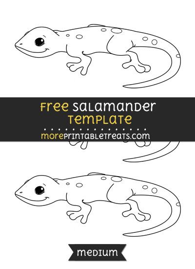 Free Salamander Template - Medium Salamander Craft, Animals That Hibernate, Jungle Theme Classroom, Pet Theme, Kindergarten Fun, Theme Classroom, Jungle Theme, Preschool Art, Classroom Themes