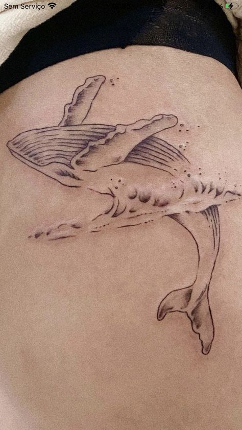 Whale Jumping Out Of Water Tattoo, Beluga Whale Tattoo, Andrew Tattoo, Beach Inspired Tattoos, Beach Tattoo Ideas, Geometric Horse, Whale Tattoo, Dolphins Tattoo, Whale Tattoos