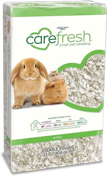 Amazon.com : carefresh 99% Dust-Free White Natural Paper Small Pet Bedding with Odor Control, 23 L : Pet Supplies Pig Habitat, Rabbit Litter, Hamster Bedding, Small Pet Bed, Small Animal Bedding, Guinea Pig Bedding, Natural Bedding, Hamster Cage, Guinea Pig Cage