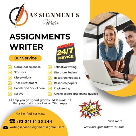 🌟 Unlock Academic Brilliance with Our Assignment Writers! 📚✨ Struggling to meet assignment deadlines? Let our dedicated team of expert writers be your academic superheroes! 🦸‍♂️✍️ We specialize in delivering top-notch assignments tailored to your unique requirements. Assignments Writer, we Provide the Best and High Quality Assignments Writing Service with Zero Plagiarism at an Affordable Cost in all across the USA , UK ,AUSTRALIA Canada, Kuwait Zimbabwe. Personal Essay, Dissertation Writing Services, Essay Tips, Best Essay Writing Service, Online Quizzes, Assignment Writing, Professional Writing, Dissertation Writing, Thesis Statement