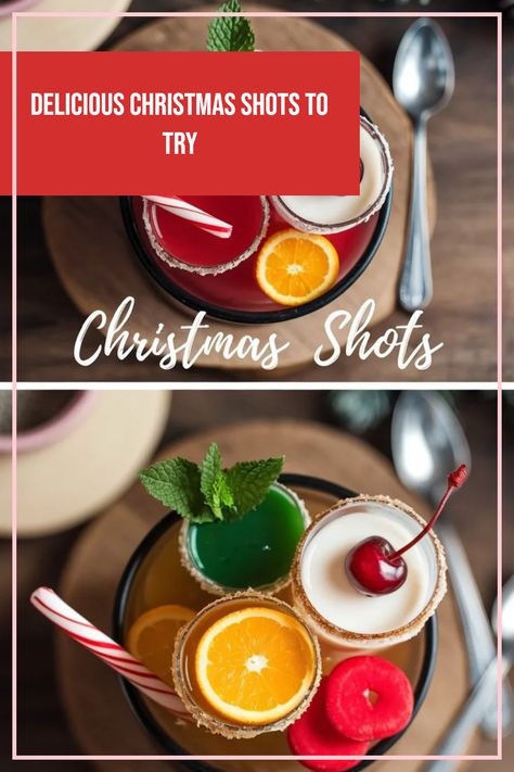 A vibrant spread of colorful and festive Christmas shots ready to spice up your holiday gatherings. Perfect for parties and family celebrations! Hawaiian Banana Bread, Holiday Party Drinks, Paloma Recipe, Christmas Shots, Lemon Cookies Recipes, Christmas Punch Recipes, Recipe Cover, Colorful Cocktails, Festive Cocktails