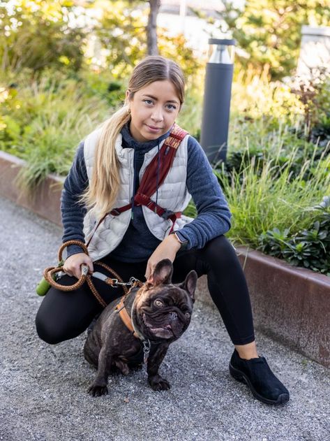 easy slip on shoes for dog walking outfits this fall, photo cred: @carbonstories and @eriklauchie Dog Walking Outfit, Walking Outfits, Fall Photo, Cute Dog Pictures, Dog Walking, Dog Pictures, On Shoes, Slip On Shoes, French Bulldog