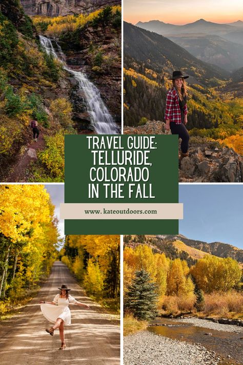 Telluride In The Fall, Telluride Colorado Fall Outfits, Ouray Colorado Fall, Things To Do In Telluride Colorado, Telluride Colorado Fall, Colorado In The Fall, Colorado Vacations, Colorado Hiking Trails, Western Mountains