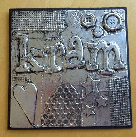 Foil Relief Art, Metal Tape Art, Composition Cover, Classe D'art, Godly Play, Metal Tape, 6th Grade Art, 4th Grade Art, 5th Grade Art