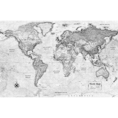 Breakwater Bay Classic World Map Black And White - Wayfair Canada World Map Black And White, Map Black And White, White Drawing, Black And White Drawing, World Map, All Products, Vintage World Maps, Home Decor Wall Art, Decorative Pillows