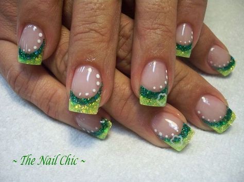 St Patrick's Nails, Neon Glitter Nails, Patrick Nails, Irish Nails, Saint Patrick Nail, St Patrick's Day Nails, St Patricks Day Nails, Pastel Design, Super Nails