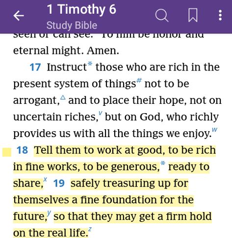 jw.org for the New World Translation of the Holy Scriptures New World Translation Bible, New World Translation, Bible Message, 1 Timothy 6, 1 Timothy, Poker Face, The New World, Bible Study, Poker