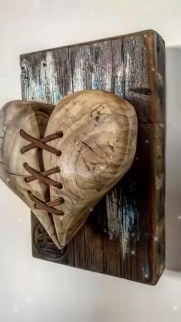 Heart Sculpture, Interior Home Design Ideas, Heart Wall Decor, Interior Home Design, New Heart, Beacon Of Hope, Wood Hearts, Teds Woodworking, Power Of Love