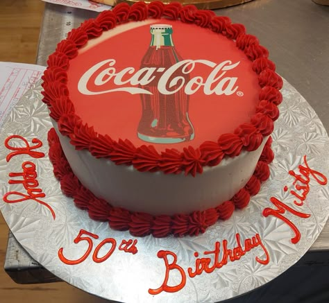 Coke Cola Cake Theme, Coke Cake Design, Coca Cola Cake Design Birthdays, Pastel Cocacola, Coca Cola Birthday Party, Bolo Coca Cola, Coca Cola Party Theme, Unique Birthday Cake Ideas, Tardis Cake