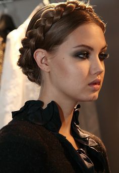 Russian Hairstyles, Lindsey Wixson, Milkmaid Braid, Hairstyle Inspiration, Girls Braids, Braided Hairstyles Updo, Braided Updo, Braids For Long Hair, Dream Hair