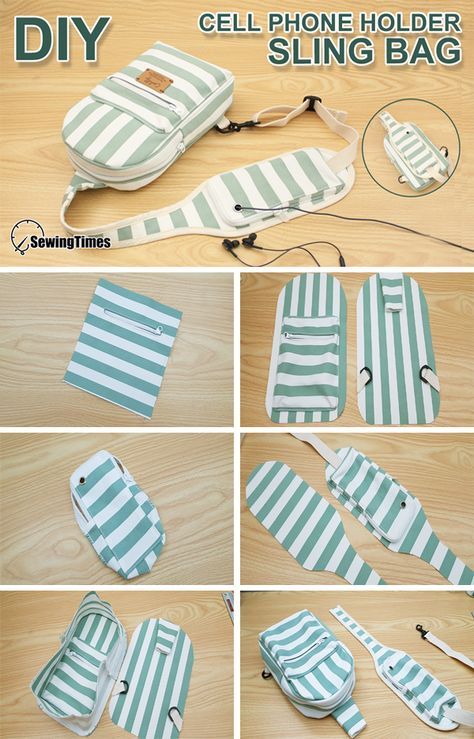 Sling Purse Pattern, Sling Bag Tutorial, Sling Bag Diy, Diy Sling Bag, Tas Denim, Sling Bag Pattern, Messenger Bag Patterns, Sewing Machine Projects, Sewing Pattern Shop