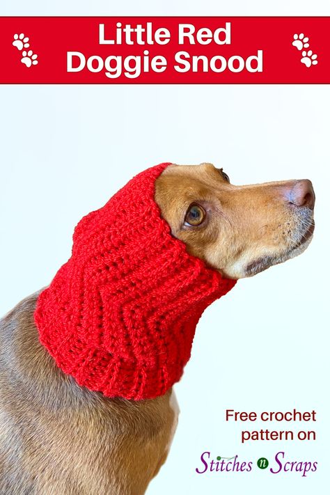 Dog Snood Crochet Pattern, Snood Crochet Pattern, Crochet Dog Hat Free Pattern, Crochet Dog Hats, Dog Scarf Crochet, Crochet For Pets, Dog Sweater Crochet, Crochet Dog Hat, Snood Pattern