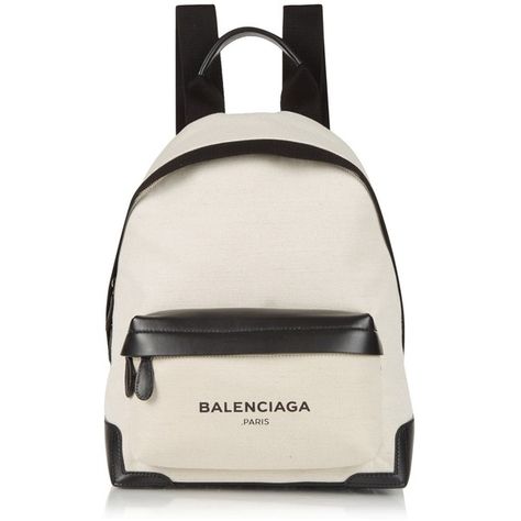 Balenciaga Navy canvas and leather backpack (2.815 BRL) ❤ liked on Polyvore featuring bags, backpacks, balenciaga backpack, balenciaga bag and balenciaga Branded Backpacks, Tas Lv, Backpacks Black, Navy Backpack, Rucksack Bags, Canvas Backpacks, Knapsack Bag, Luxury Backpack, Balenciaga Backpack