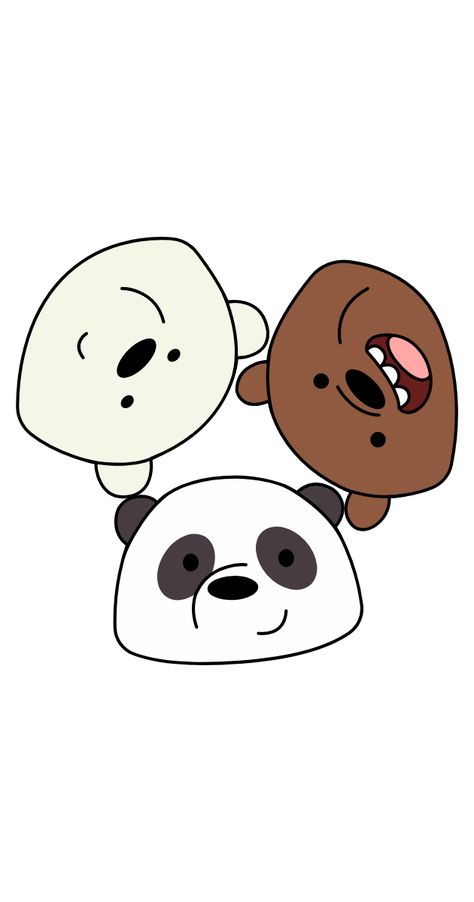 3 Panda Cartoon, We Bare Bears Characters, We Bear Bears Drawing, We Bare Bears Logo, We Are The Bears, Grizzly Bear Cartoon, We Bare Bears Drawing, We Bare Bears Stickers, Panda We Bare Bears