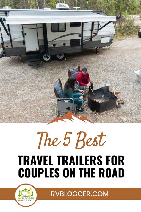 If you're looking for a great way to travel with your partner, check out these five amazing travel trailers that are perfect for couples. From sleek and stylish models to spacious and comfortable options, there's something here for everyone. So start planning your next road trip today! Best Travel Trailers For Couples, Couples Camper Travel Trailers, Best Small Rv, Travel Transportation, Travel Trailer Floor Plans, Best Travel Trailers, Travel Trailer Living, Small Camper Trailers, Small Camping Trailer