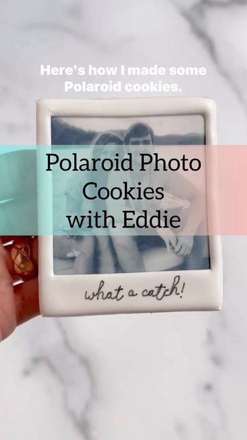 Eddie Cookie Printer, Eddie Printer Cookies, Eddie Edible Printer Cookies, Eddie Printed Cookies, Polaroid Cookies, Eddie Cookies, Eddie Printer, Grad Cookies, Edible Printer