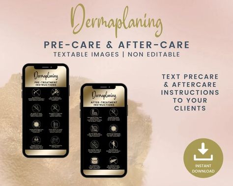 Are you a busy Esthetician or Beauty Professional looking for an easy way to send Pre-Care and After-Care Cards to your clients? Then don’t worry…Pro Beauty Design has you covered. These unique, textable Dermaplaning Precare & Aftercare Cards are ideal for Estheticians offering these services. Simply download and text to your clients. #dermaplaningtextableprecare Aftercare Cards, Laser Facial, Beauty Professional, Phone Cards, Brow Tinting, Brow Lamination, Dermal Fillers, Beauty Design, Body Sculpting