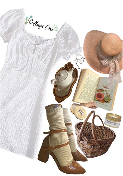 Core Outfit Aesthetic, Modern Cottage Core Outfit, Julia + Core + Aesthetic, Modern Cottage Core, Cottage Core Outfit, Dr Aesthetic, Pjo Dr, Vintage Cottage Core, Cottagecore Fashion