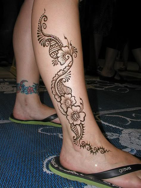 Henna Leg Tattoo Designs | Recent Photos The Commons Getty Collection Galleries World Map App ... Henna Leg Tattoo, Henna Tattoo Foot, Thigh Henna, Leg Henna Designs, Cute Ankle Tattoos, Leg Henna, Ankle Tattoo Designs, Tato Henna, Foot Henna