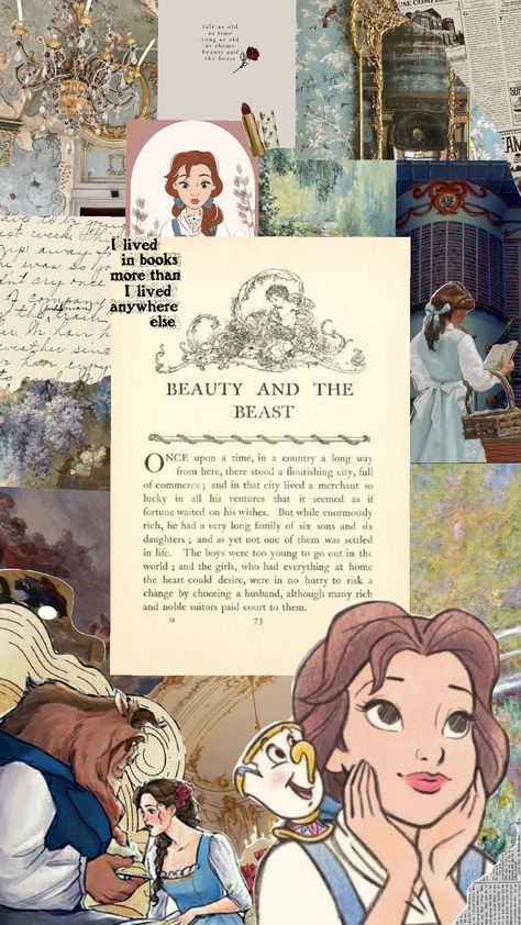 Beauty Of Disney, Aesthetic Belle, Beauty And The Beast Room Ideas, Princess Vintage, Disney Princess Asthetics Wallpaper, Cute Disney Princess, Disney Wallpaper For Ipad, Beauty And Beast Wallpaper Aesthetic, Aesthetic Disney Princess