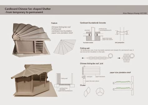 buckylab: Cardboard Shelters Cardboard Projects, Folding Architecture, Origami Architecture, Architectural Scale, Aesthetic Interior Design, Elevator Pitch, Exhibition Stall Design, Architecture Drawing Plan, Shelter Design