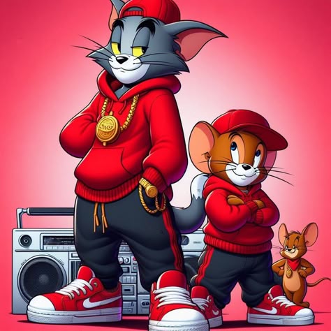 Cool Cartoon Characters, Tom And Jerry Photos, Jerry Wallpapers, Tom And Jerry Wallpapers, Tom Et Jerry, Dope Cartoons, Jerry Cartoon, Character Tattoos, Tom And Jerry Cartoon