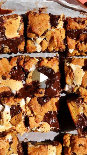 Christina Marsigliese on Instagram: "NEW Pumpkin S’mores Bars! A little memory of Summer with Fall flavors - these gooey cookie bars are made with a touch of honey to resemble graham crackers and earthy pumpkin. They’re layered with toasty marshmallows and dark chocolate. I love them, and they’re a great vessel for extra Halloween candy 😉 The brand new recipe is up on the site. Link in bio.
https://scientificallysweet.com/pumpkin-smores-bars/

#pumpkin #pumpkinsmores #smoresbars #pumpkinbars #smores" Pumpkin Smores, Gooey Cookie Bars, Smores Bars, Gooey Cookies, Baking Goods, Pumpkin Bars, S'mores Bar, Fall Flavors, Autumn Flavors