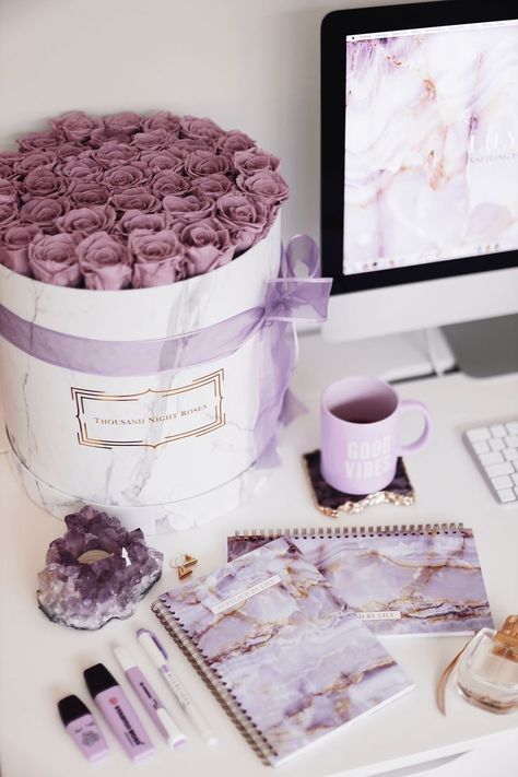 Goals Study, Aesthetic Planners, Notebooks School, Student Lifestyle, Stationery Brands, Study Essentials, Violet Aesthetic, Cozy Home Office, Desk Goals