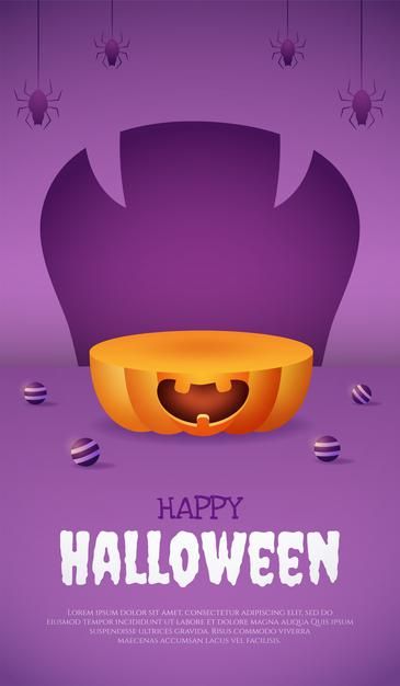 3d product display pumpkin podium with purple ball and spider poster Premium Vector Spider Poster, Halloween Promotion, Christmas Sale Poster, Story Banner, Halloween Banners, Halloween Promotions, Halloween Social, Christmas Graphic Design, Holiday Graphics