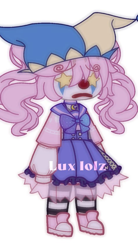 Gacha Club Clown Outfit Ideas, Clown Outfit Gacha Club, Weird Core Gacha Club Outfits, Clown Gacha Oc, Gacha Life Clown Outfits, Gacha Clown Outfits, Clown Gacha Club, Weirdcore Gacha Oc, Gacha Oc Outfits