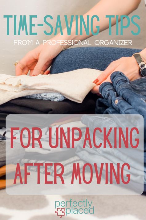 How To Unpack After Moving, Unpacking After Moving Organizing, Building Binder, Unpacking After Moving, Unpacking Tips, Moving Ideas, Moving House Tips, Moving Hacks, Time Saving Tips