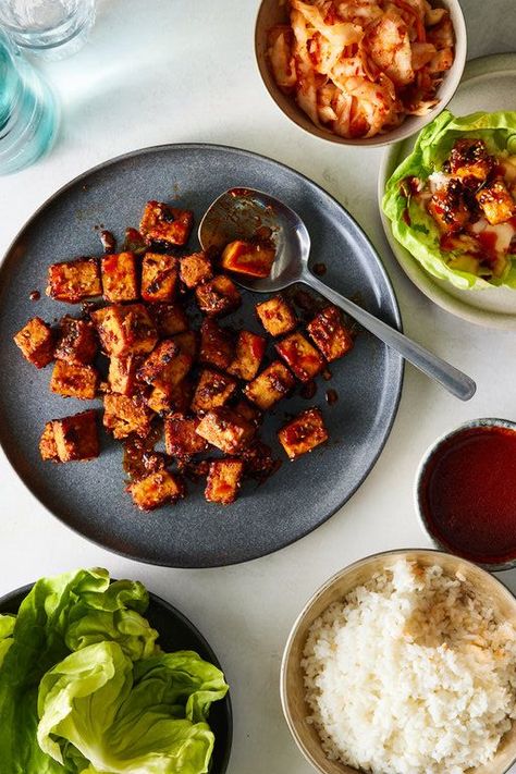 Tofu Bulgogi Recipe, Bulgogi Tofu, Tofu Bulgogi, Nytimes Cooking, Italian Broccoli, Quick Kimchi, Bulgogi Marinade, Tofu Lettuce Wraps, Korean Bulgogi