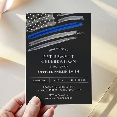 $2.82 | LIBERTY Police Law Enforcement Retirement Party - retirement party, photo, minimalist, retiring, overlay, man or woman, simplistic, simple, modern elegance, contemporary Law Enforcement Retirement Party Ideas, Law Enforcement Retirement Party, Police Retirement Party, Police Retirement, Retirement Party Invitation, Retirement Party Gifts, Retirement Invitations, Retirement Party Invitations, Retirement Celebration