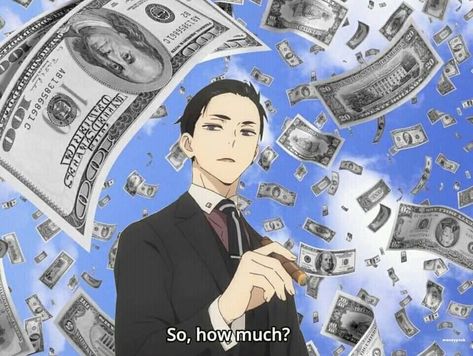 #money #animequotes Daisuke Kambe, Money Background, Millionaire Detective, Wallpaper Quote, Balance Unlimited, Get Gift Cards, Anime Cover Photo, Murals Street Art, Funny Emoji