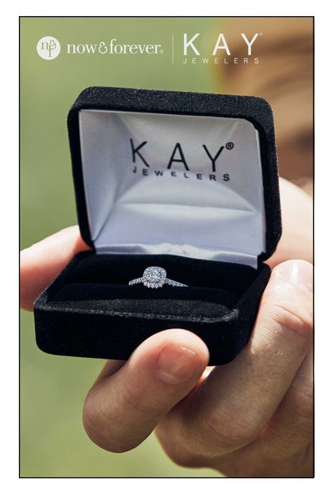 Turn now into forever with a ring as stunning as she is. Shop the Now & Forever collection of engagement rings at KAY. Gorgeous Engagement Rings, Halo Round Engagement Ring, Stylish Engagement Rings, Infinity Knot Ring, 3 Carat Diamond, Rings Anniversary, Jewellery Diamond, Kay Jewelers, Wedding Rings Halo