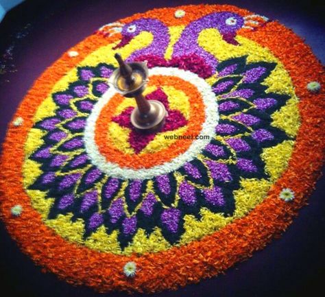 simple pookalam design Mahabali Onam, Onam Pookalam Design, Floral Rangoli, Wedding Times, Rangoli Flower, Flower Rangoli Designs, Onam Pookalam, Poo Kolam, Pookalam Design