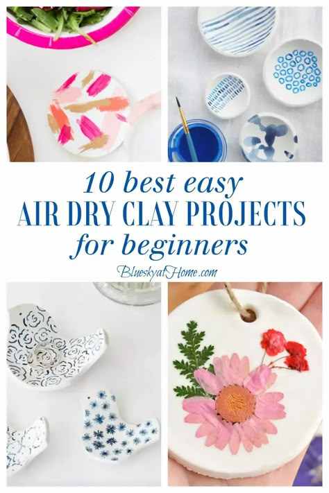 Easy Air Dry Clay Projects, Diy Air Dry Clay Projects, Easy Air Dry Clay, Crafts For Beginners, Homemade Clay, Clay Magnets, Pretty Crafts, Diy Air Dry Clay, Air Dry Clay Projects