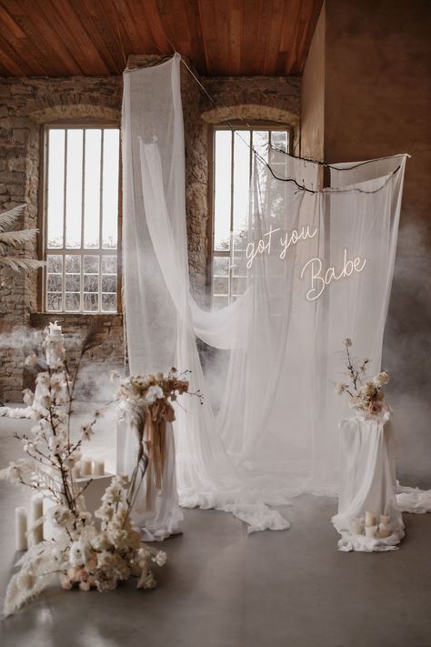 Whimsical Wedding Inspiration, Wedding Dresses Whimsical, Whimsical Wedding Decorations, I Got You Babe, Neutral Wedding, White Day, Whimsical Wedding, Indoor Wedding, Wedding Mood