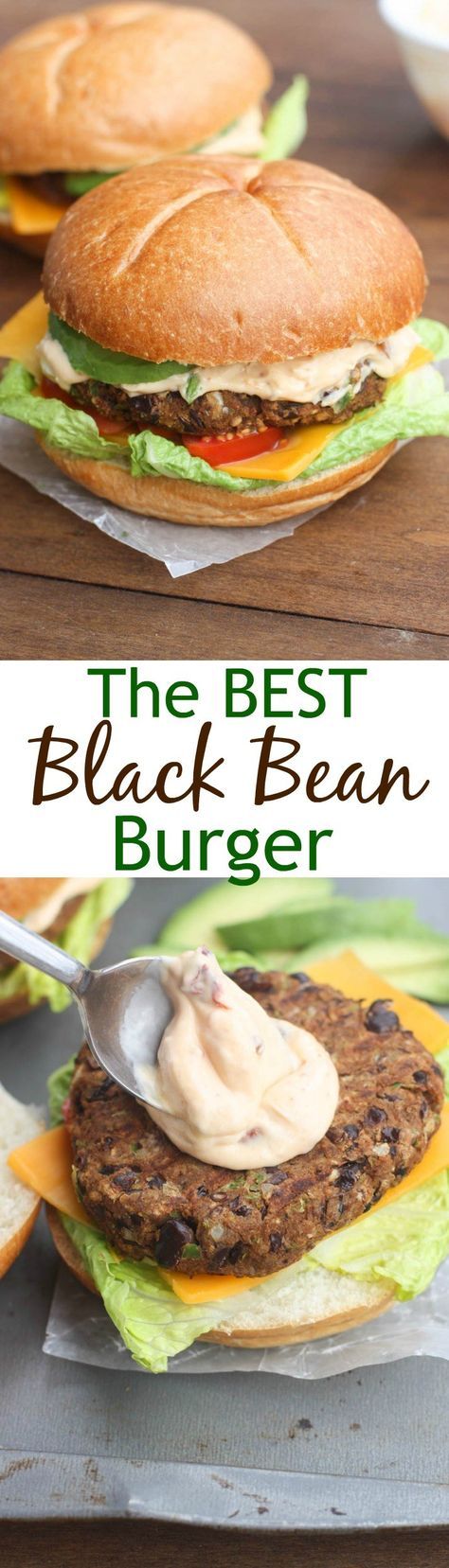 The BEST Black Bean Burgers with chipotle mayo sauce. | Tastes Better From Scratch Best Black Bean Burger, Chipotle Mayo Sauce, Vegetarische Diners, Black Bean Burger Recipe, Black Bean Burger, Tastes Better From Scratch, Mayo Sauce, Chipotle Mayo, Bean Burgers