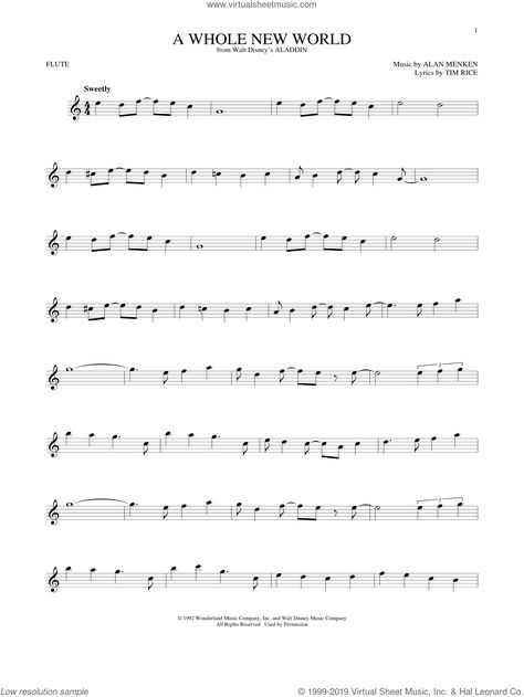 Flute Sheet Music Disney, Flute Music Sheet, Flute Songs, Flute Notes, Alto Sax Sheet Music, Tenor Saxophone Sheet Music, Sheet Music For Flute, Recorder Sheet Music, Alto Saxophone Sheet Music