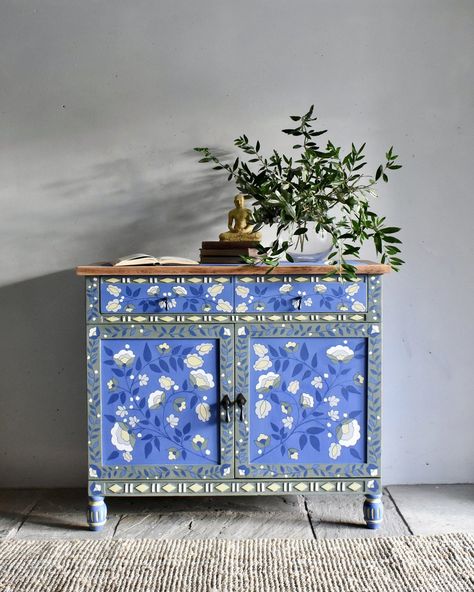 Hand Painted Bespoke Furniture Commissions. For homes as individual as we are Dingley Dell Creative. — Dingley Dell Creative Vintage Hand Painted Furniture, Room Diys, Flat Bedroom, Hand Painted Cabinet, Hand Painted Dressers, Dresser Ideas, Painted Cabinet, Decoration Aesthetic, Sustainable Decor