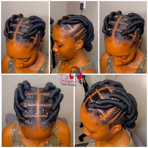 Wool Thread Hairstyles, Hair Styles Cornrows, Wool Plaiting African Hair, Brazilian Wool Hairstyles, African Threading, Brazilian Wool, Mohawk Hairstyles For Women, Natural Hair Ponytail, Feed In Braids