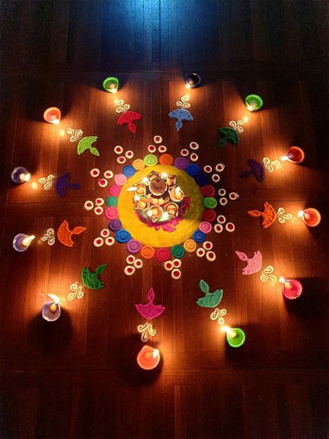 Diwali Diyas, Ganesh Chaturthi Decoration, Happy Diwali Images, Rangoli Ideas, Diwali Images, Diwali Rangoli, Mehndi Designs For Beginners, Indian Aesthetic, Interior Paint Colors